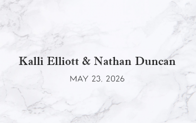 Kalli Elliott & Nathan Duncan — May 23, 2026
